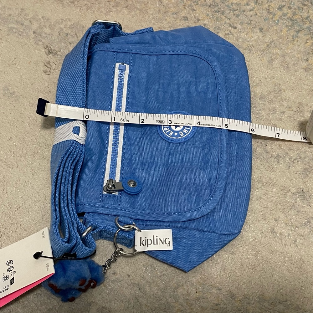 NWT Size Small Kipling Sabian Small Crossbody Bag In Bounce Blue 10” X 6” X 3.5” - Picture 13 of 13